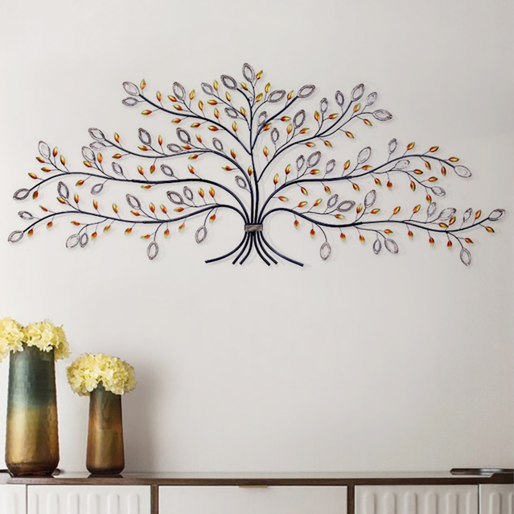 1400mm x 700mm Modern Creative Tree Leaves Wall Decor Home Art window image