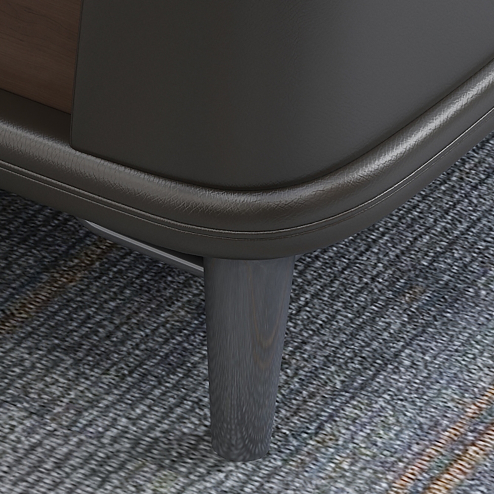 Modern Rectangular Coffee Table with Drawer Metal Legs Accent Table window image