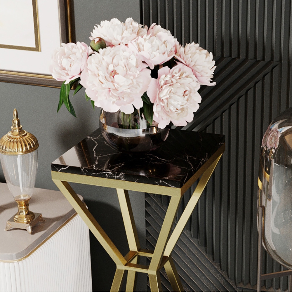 Modern Simplified Plant Stand Flower Rack in Black window image