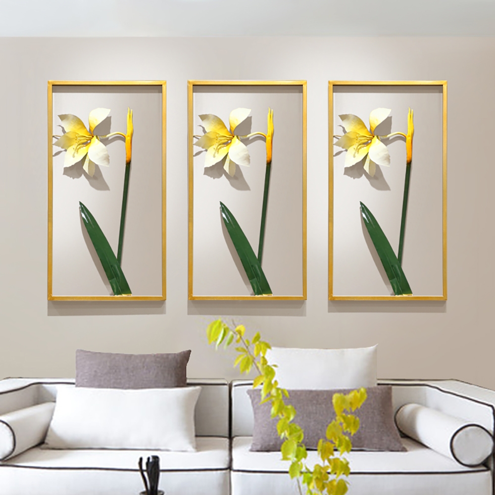 Modern Metal Flower Modern Wall Decor Home Art window image