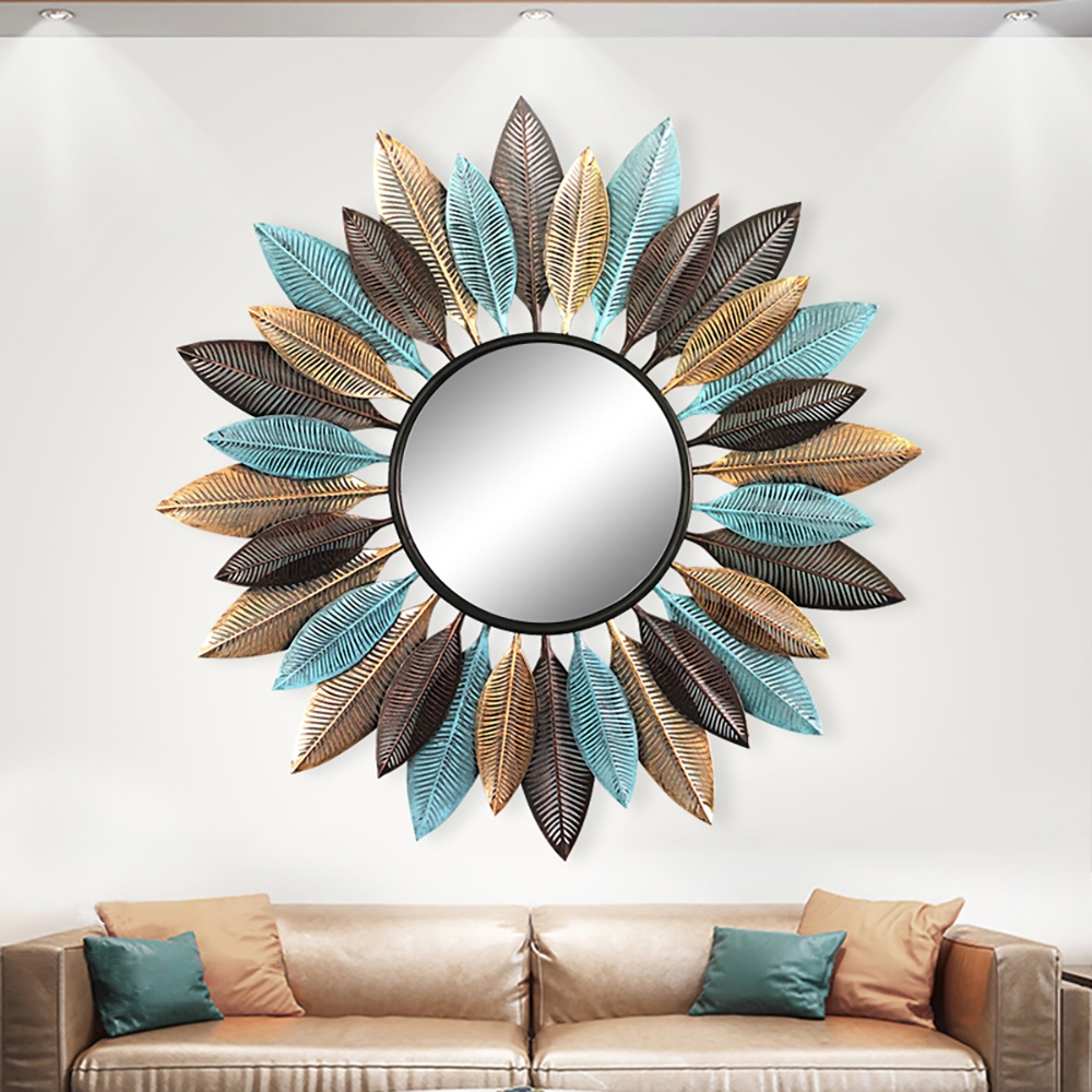 Miroir décoratif en métal de luxe moderne de style européen image de fenêtre