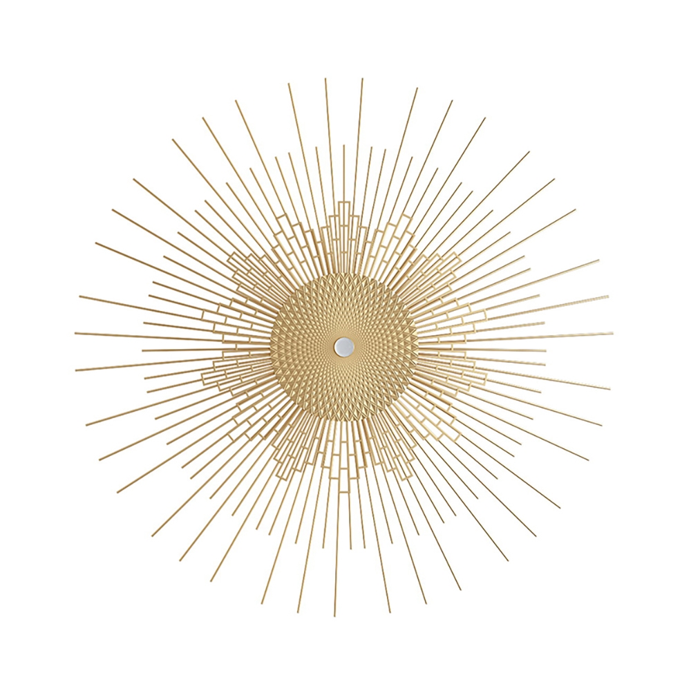 23.6" Modern Metal Gold Sun Home Abstract Wall Decor Art window image