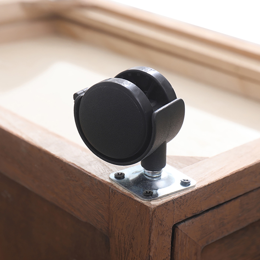 Retro Storage Cabinet with 4 Drawers on Wheels window image