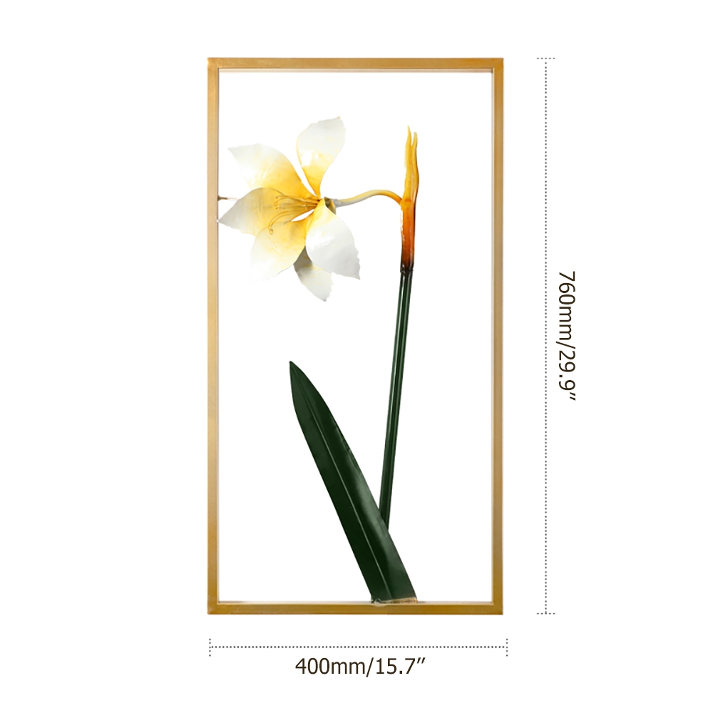 Modern Metal Flower Modern Wall Decor Home Art window image