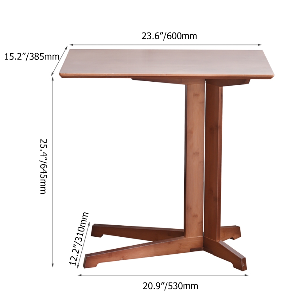 Modern C-Style End Table Wooden Side Table window image