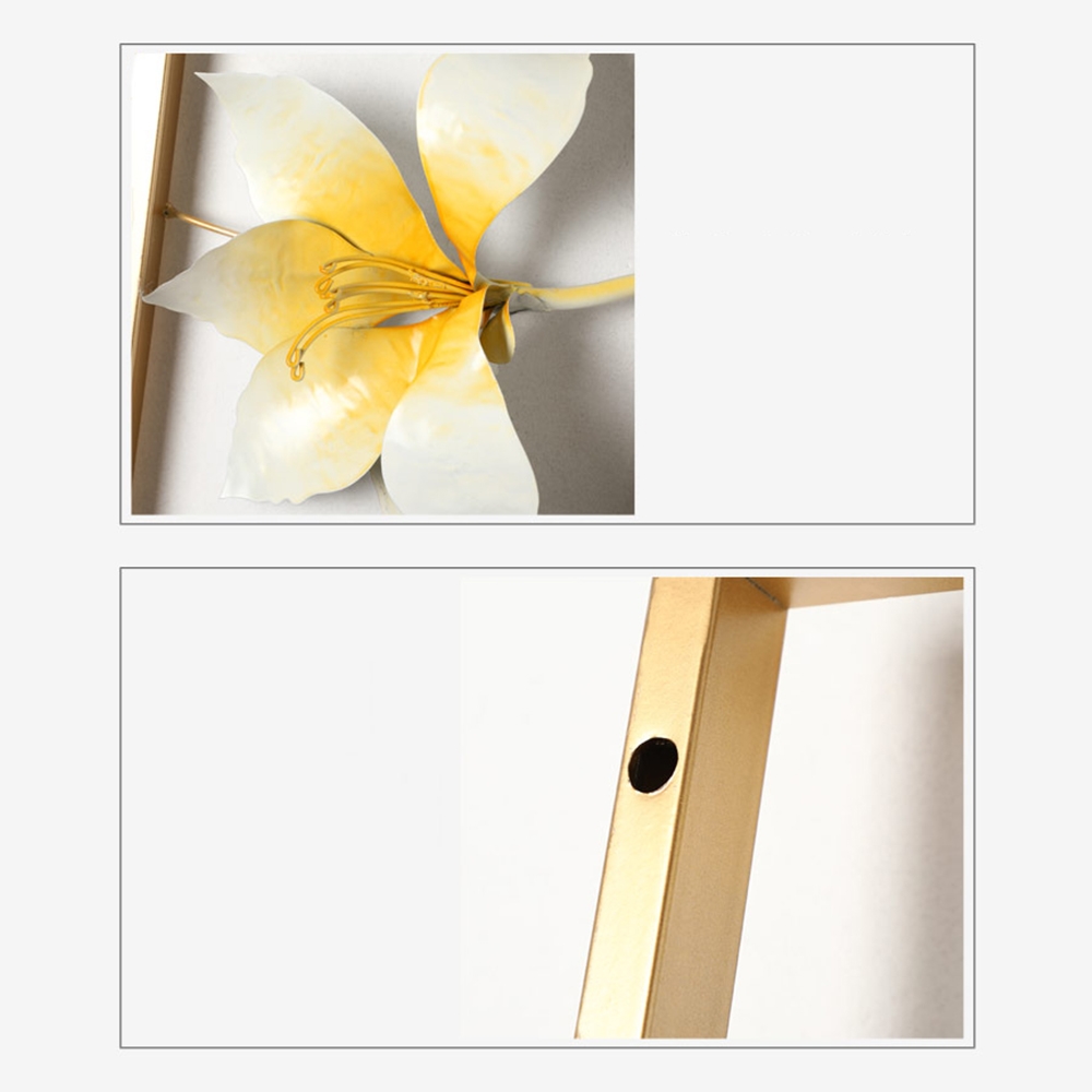 Modern Metal Flower Modern Wall Decor Home Art window image