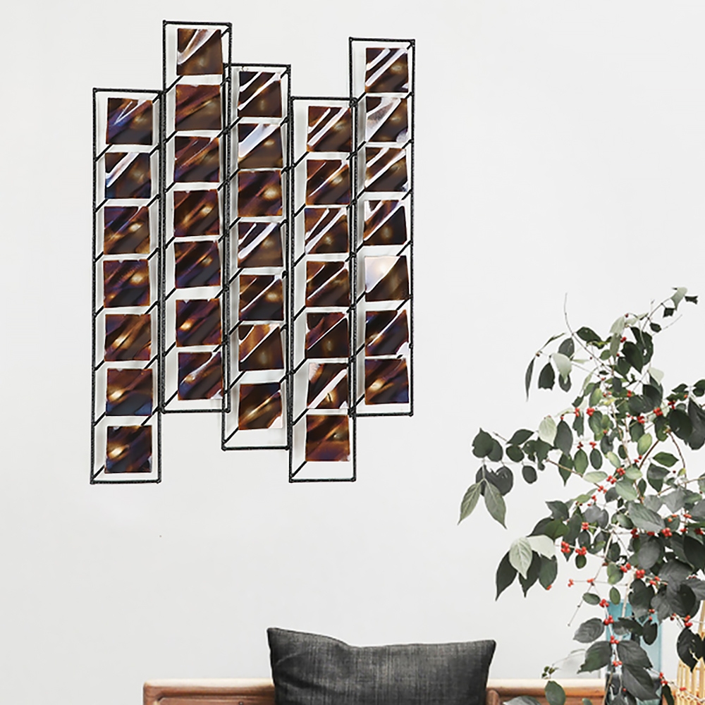 3D Vintage Industrial Photographic Film Patterns Metal Wall Decor window image
