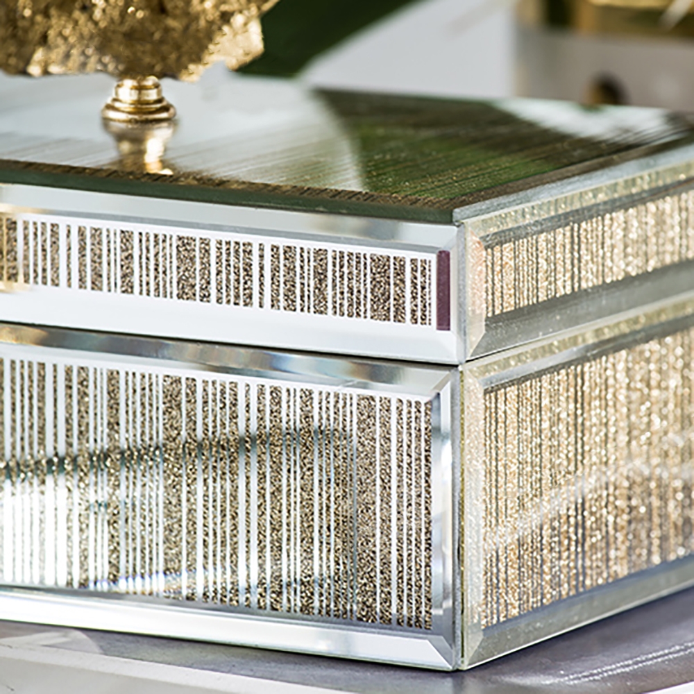 Nordic Flip Glass Jewelry Box Desk Organizer window image