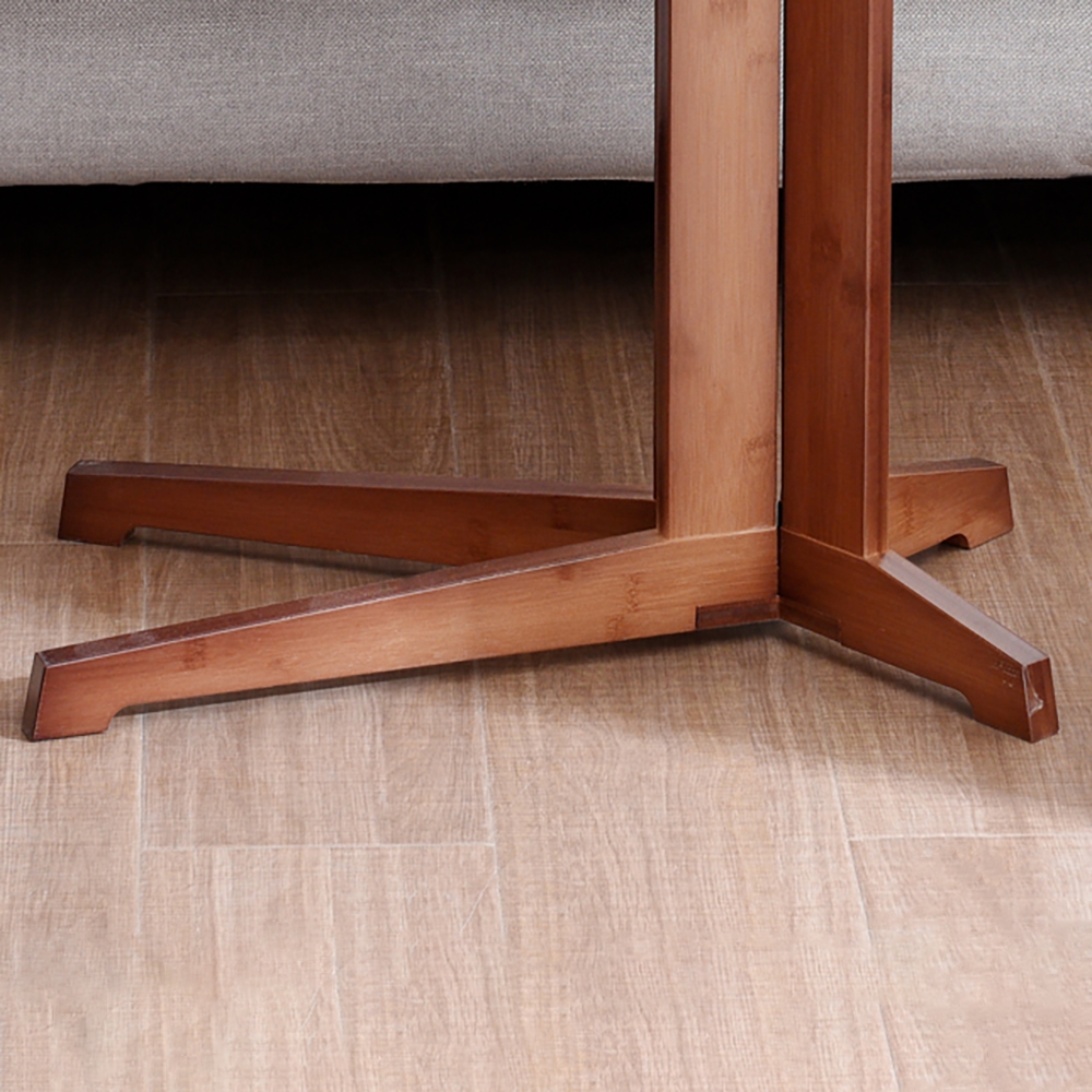 Modern C-Style End Table Wooden Side Table window image