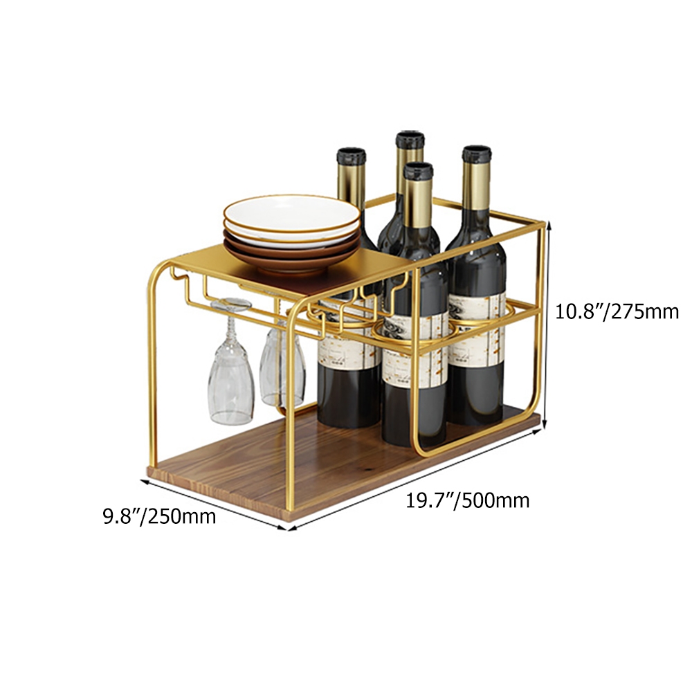 Nordic Countertop Wine Rack Glass Rack with Shelving window image
