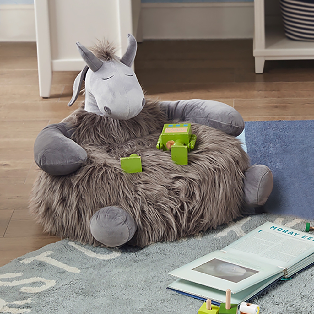 Cute Dinosaur Polyester Upholstery Kids Chair window image