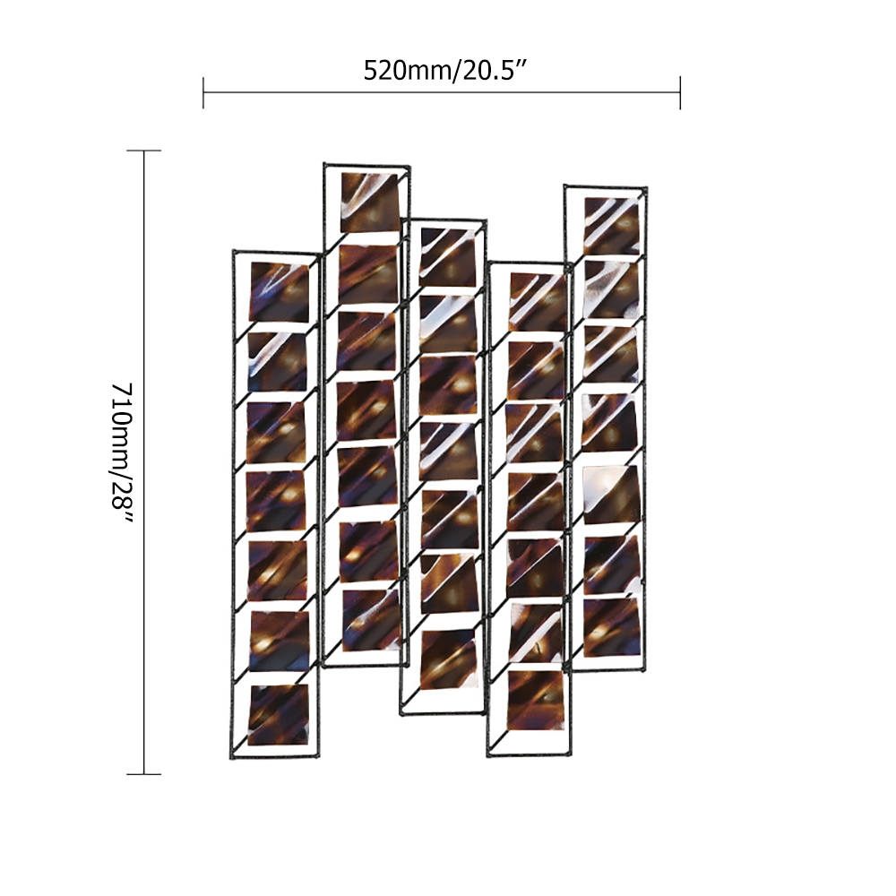 3D Vintage Industrial Photographic Film Patterns Metal Wall Decor window image