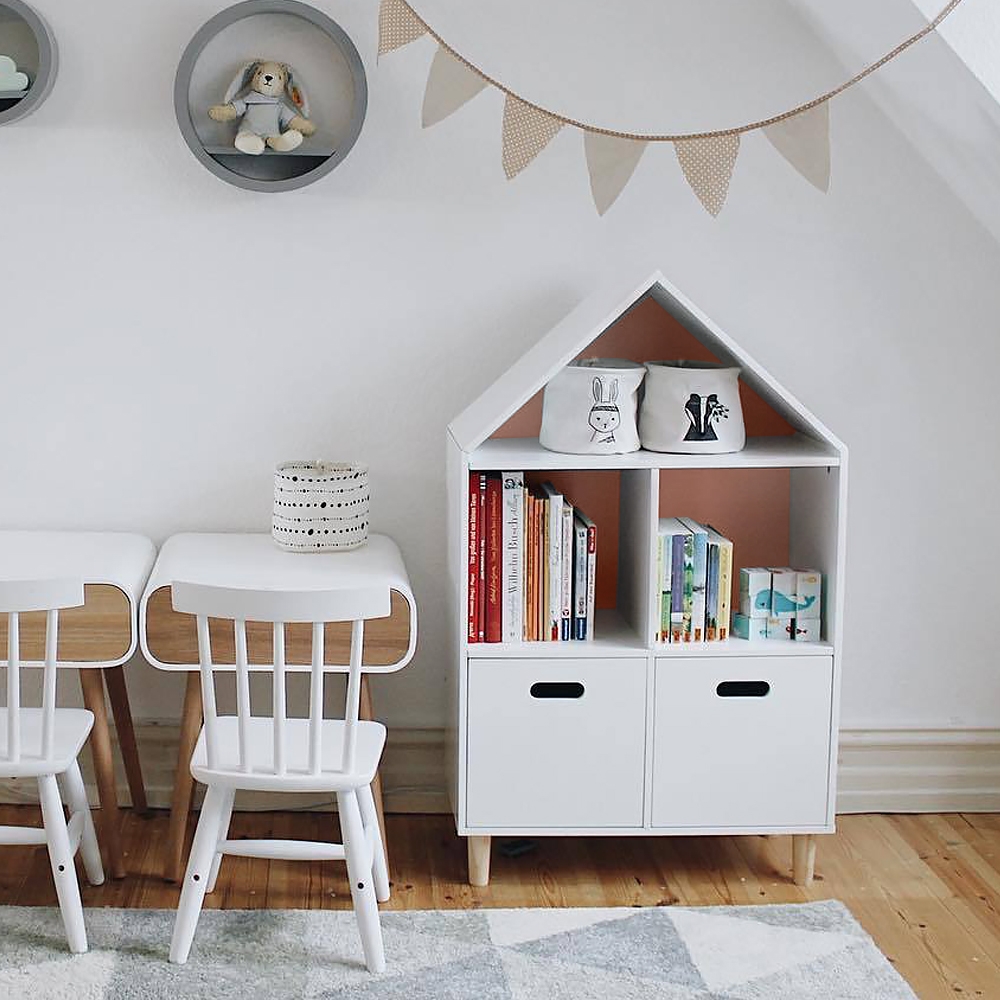 Kids' Storage Toy Organizer in White&Pink window image