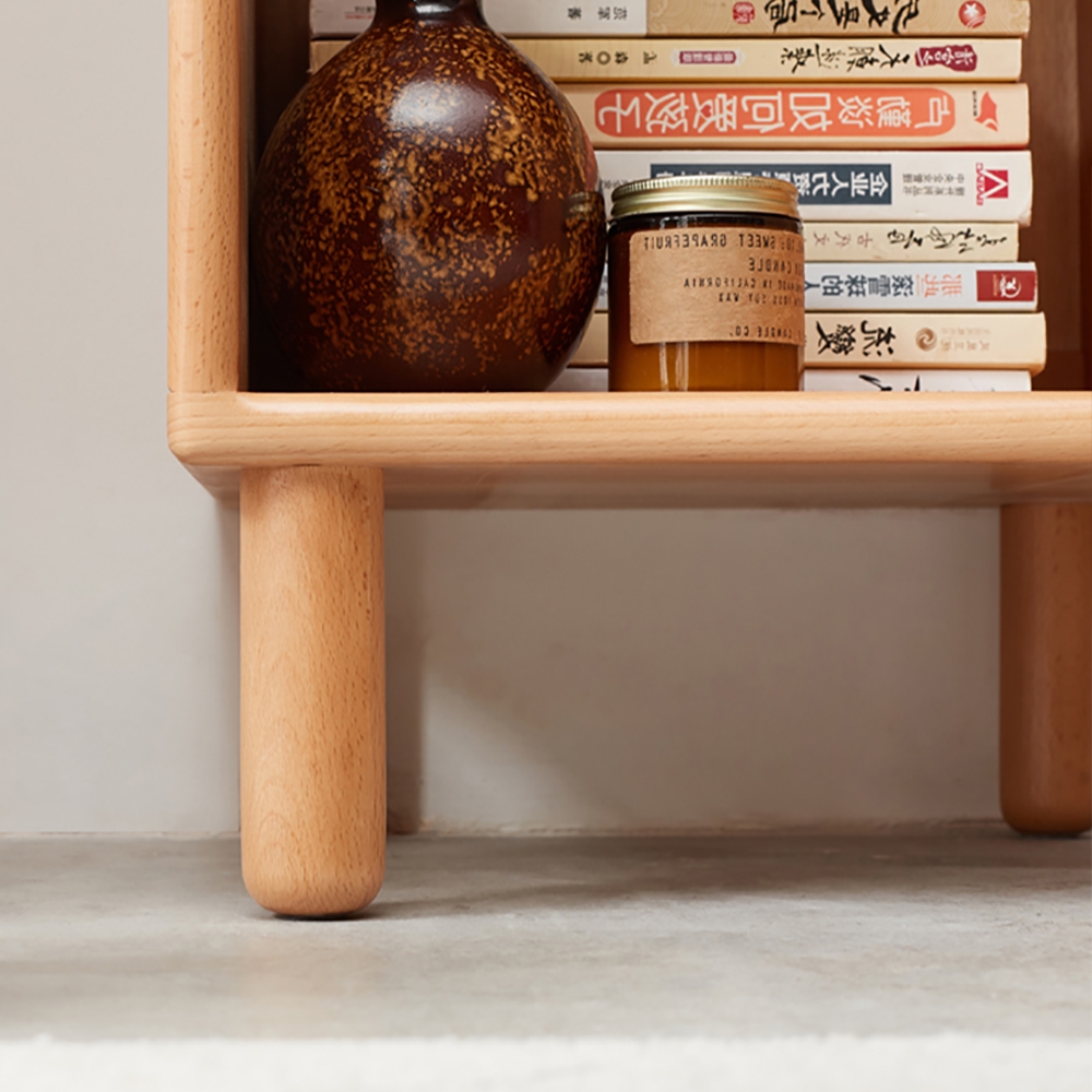 Rustieke moderne Etagere Boekenplank in Natural 43,9" Vensterafbeelding