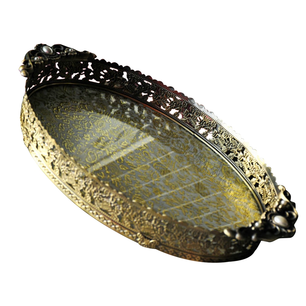 Vintage Round Hallowed-Out Fruit Tray Organizer window image