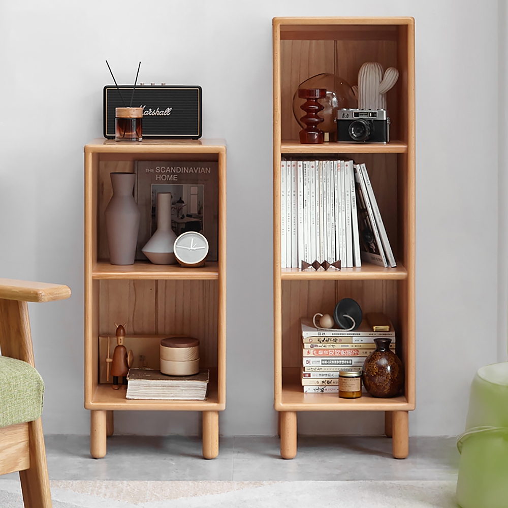 Rustieke moderne Etagere Boekenplank in Natural 43,9" Vensterafbeelding