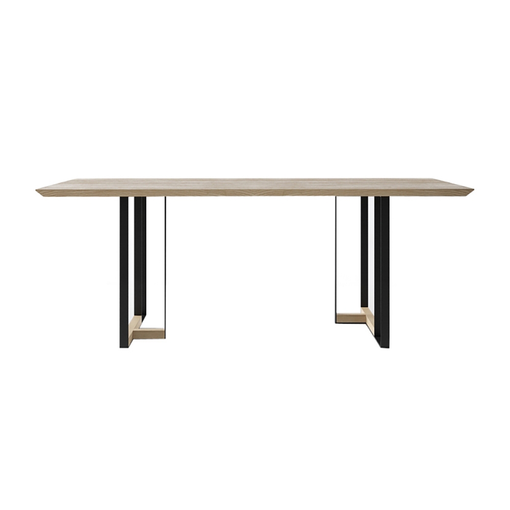 47.2" Retro Rectangular Desk Solid Wood Writing Desk window image