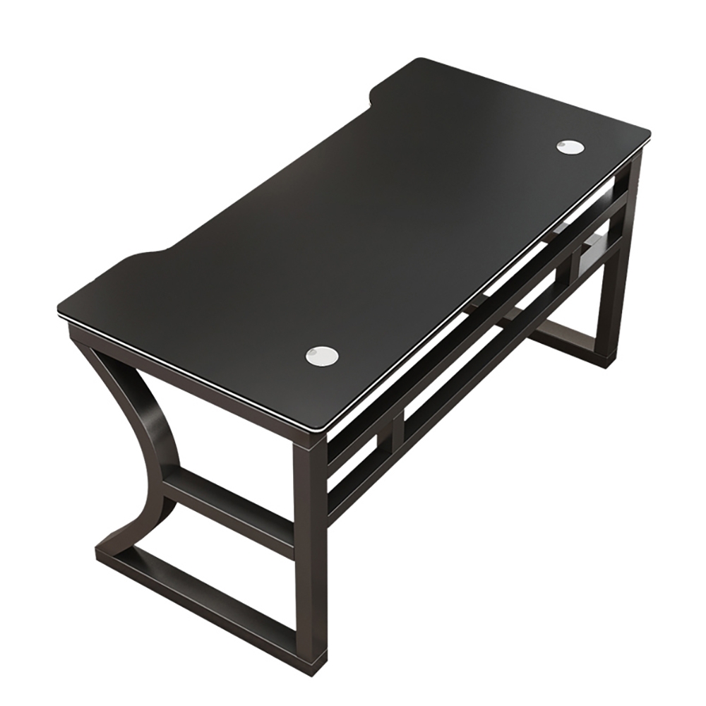 47.2" Black Gaming Desk Home Office Desk with Steel Frame window image