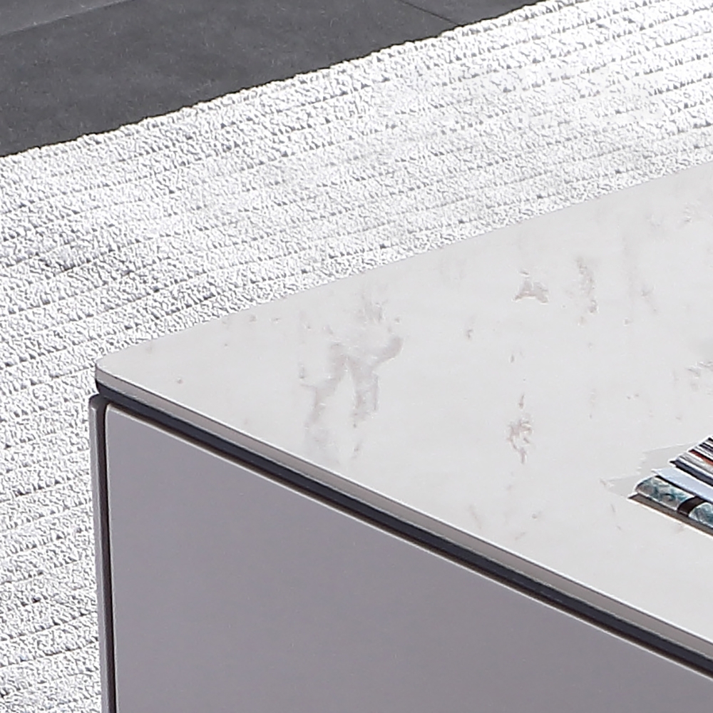 Modern Coffee Table with Storage Flip Top & Carbon Steel Legs window image