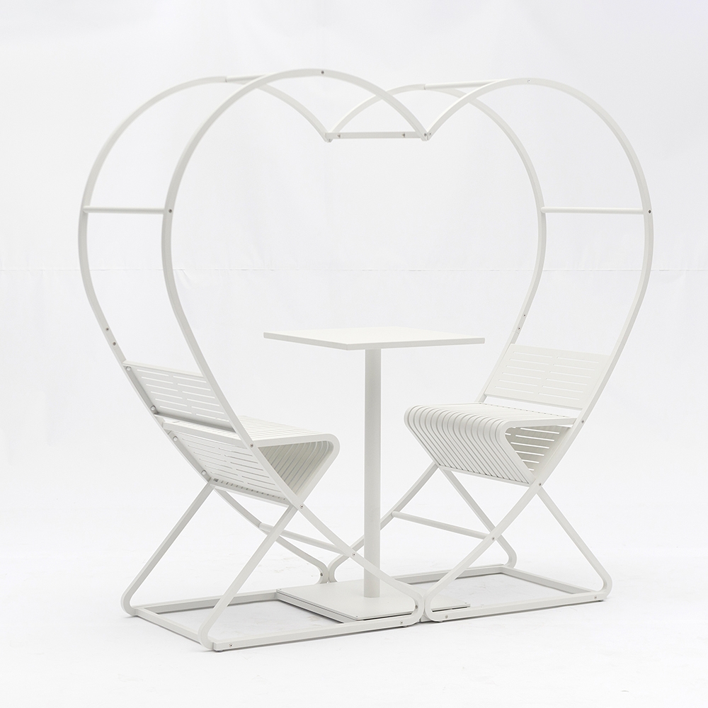 All-in-One Outdoor Patio Bistro Set 2-Seater with Movable Bar Table window image