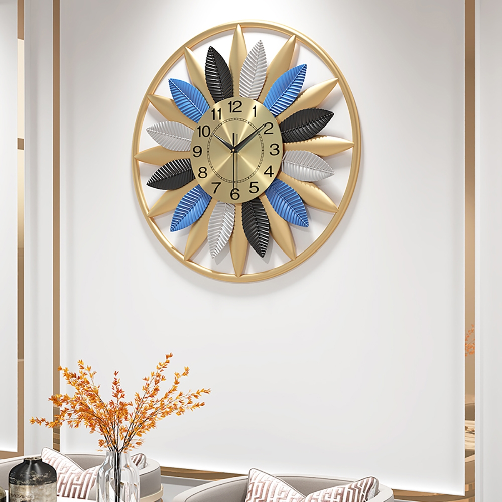 19.7" Modern Creative Fashion Large Wall Clock with Geometry Design window image