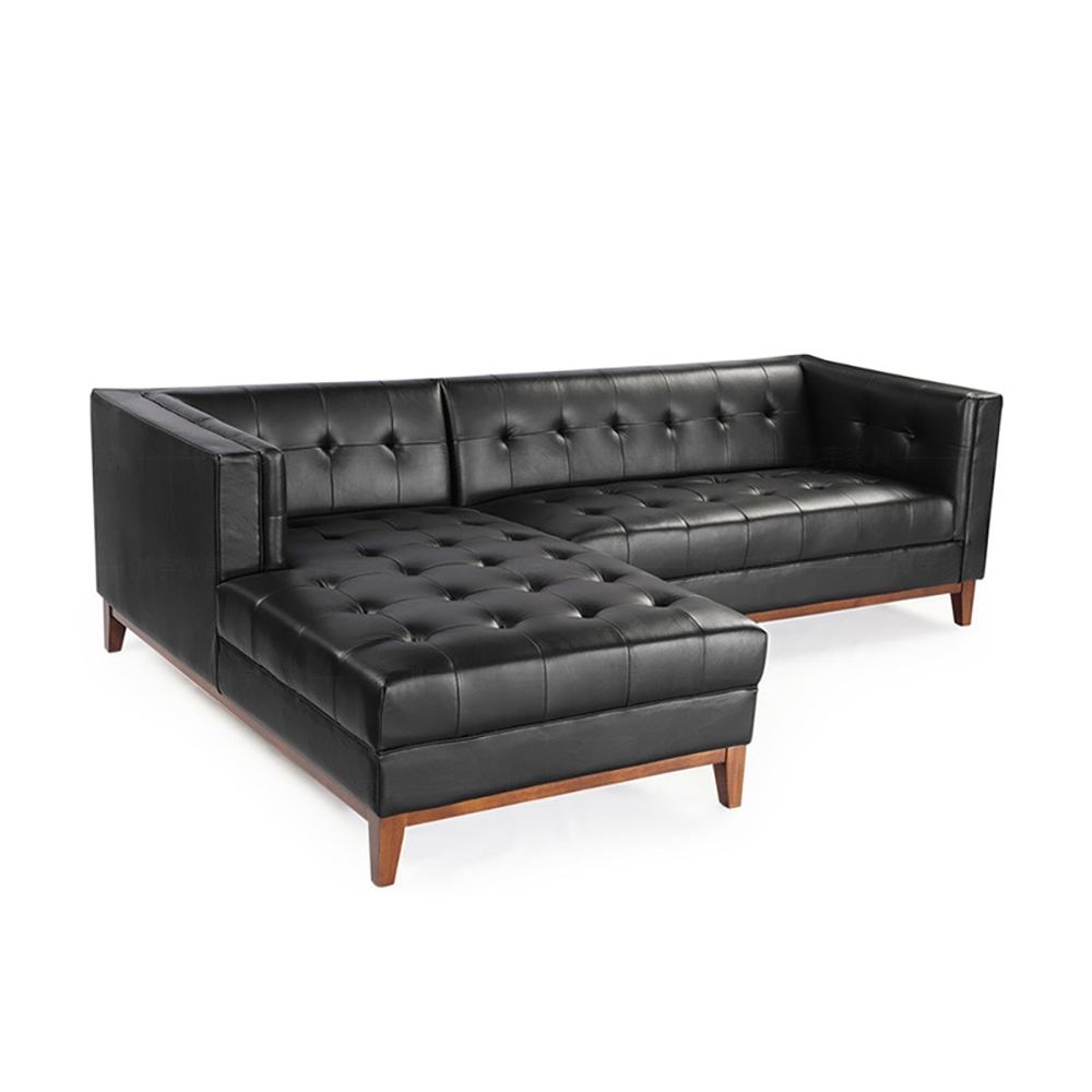 92.5" Modern Sofa Sectionals PU Leather Upholstered Sofa Luxury Sofa Solid Wood Legs window image