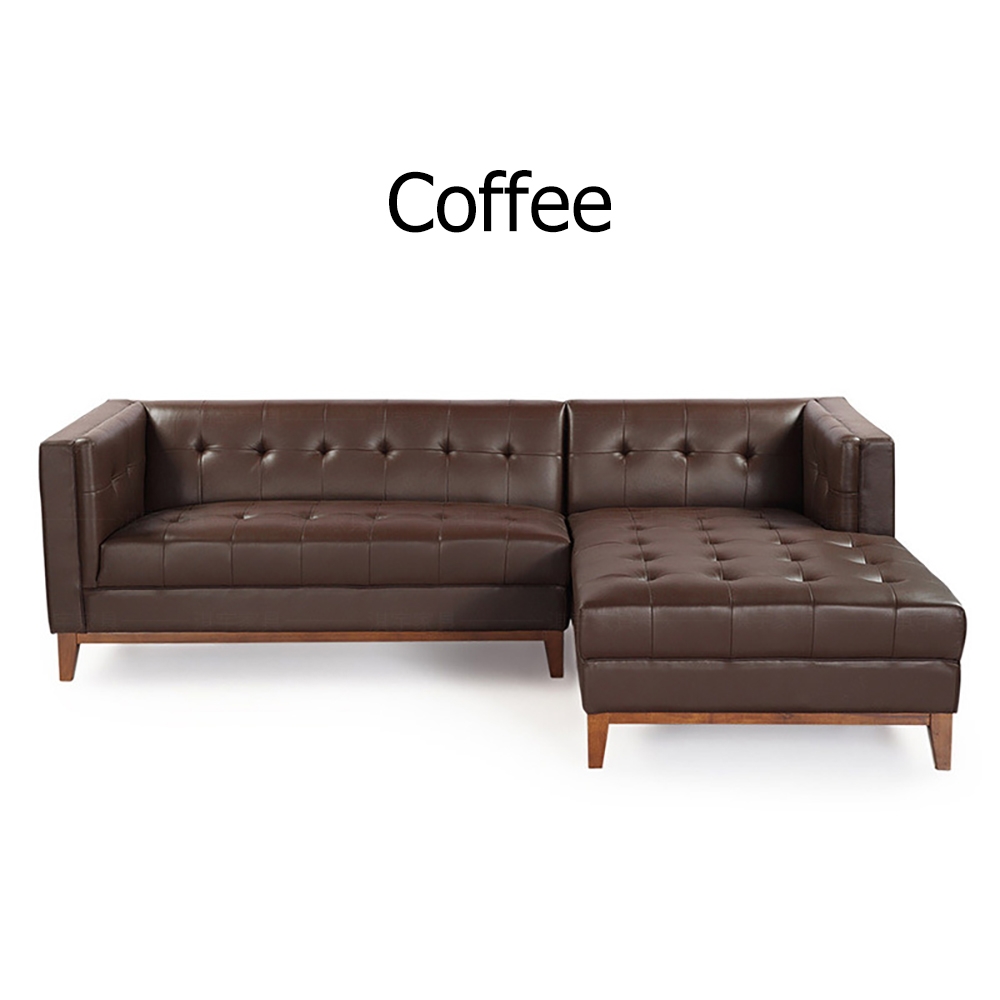 92.5" Modern Sofa Sectionals PU Leather Upholstered Sofa Luxury Sofa Solid Wood Legs window image