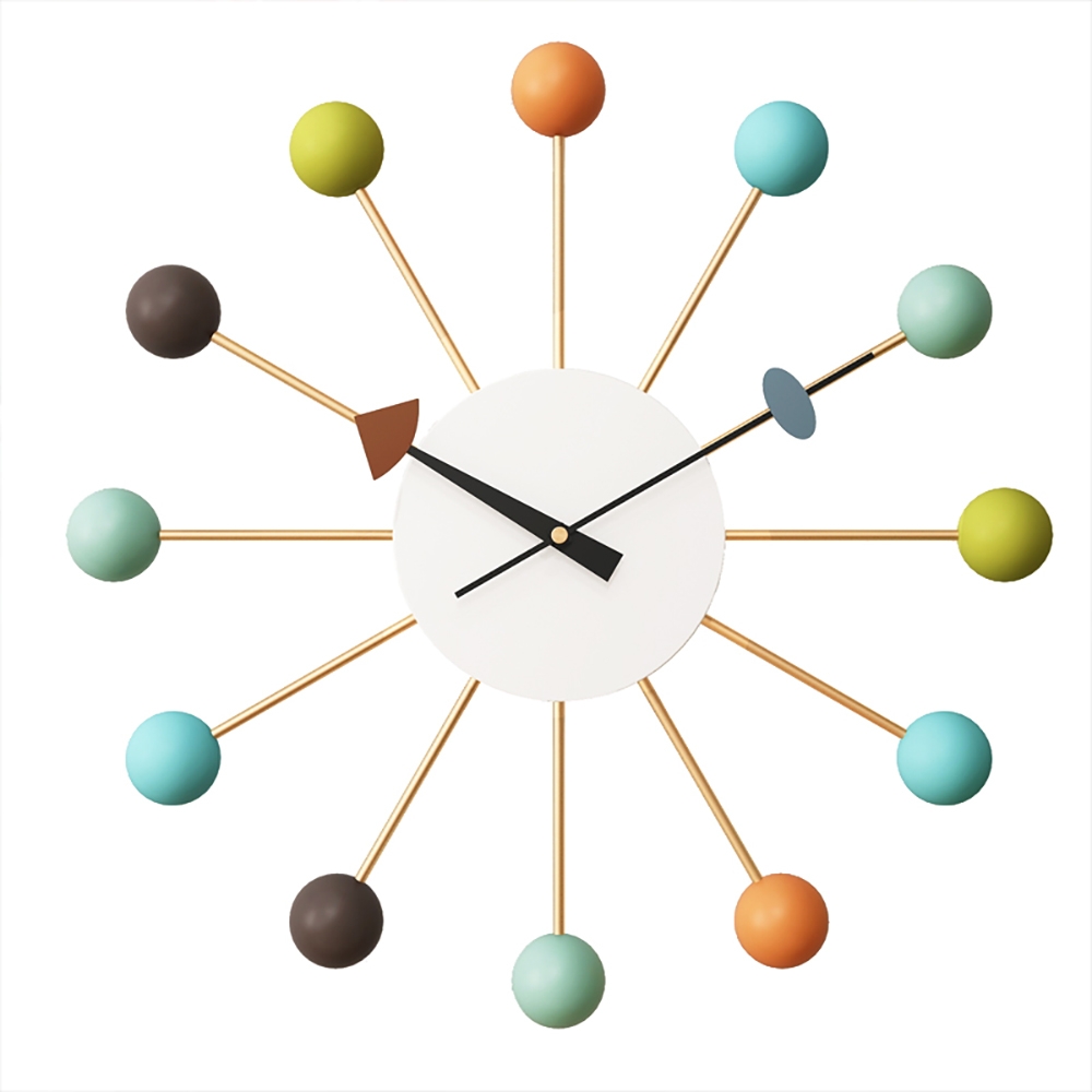 500mm Decorative Creative Balls Wall Clock Home Decor window image
