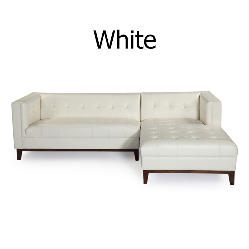 92.5" Modern Sofa Sectionals PU Leather Upholstered Sofa Luxury Sofa Solid Wood Legs window image