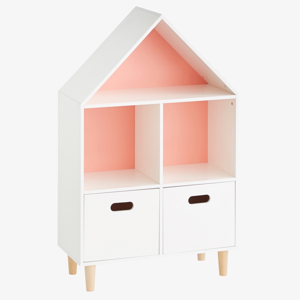 Kids' Storage Toy Organizer in White&Pink window image