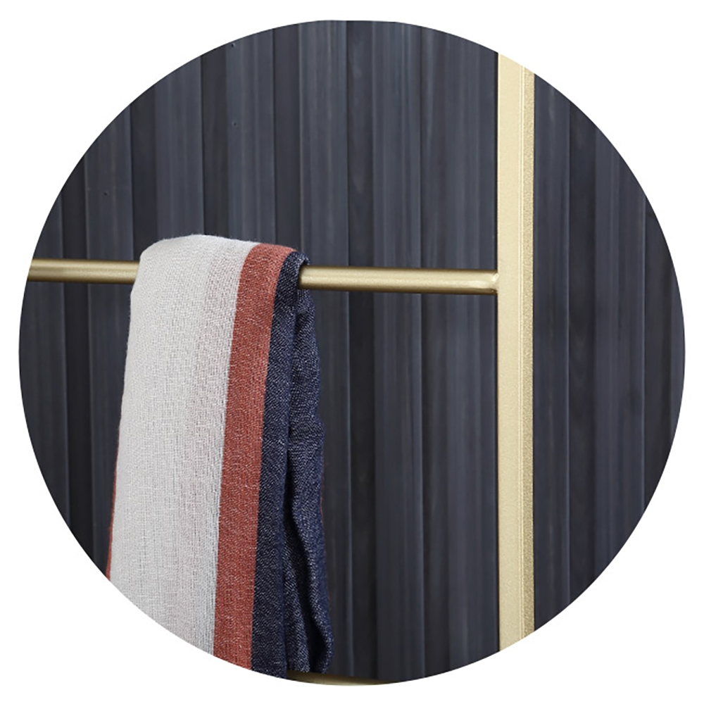 2-Panel Metal Divider Coat Rack Entryway Shelf with Shelf window image