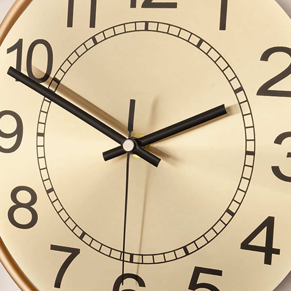 Small Deer Head Leaves Arabic Digital Wall Clock with Geometric Round and Oval Frames window image