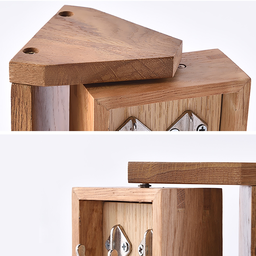 Modern Wall Mounted Jewelry Rack Rotatable with Mirror window image