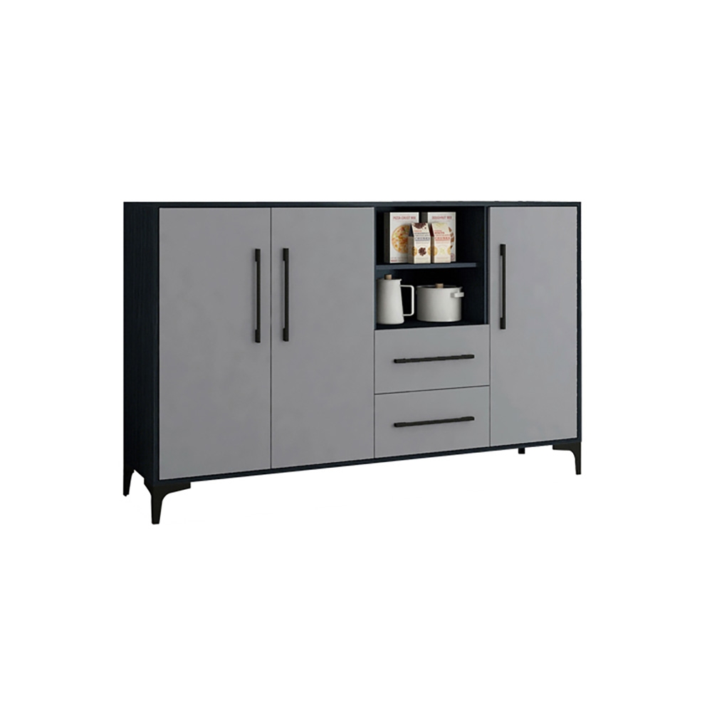 1600mm Grey Sideboard Buffet with Drawers & Doors & Shelves in Large window image