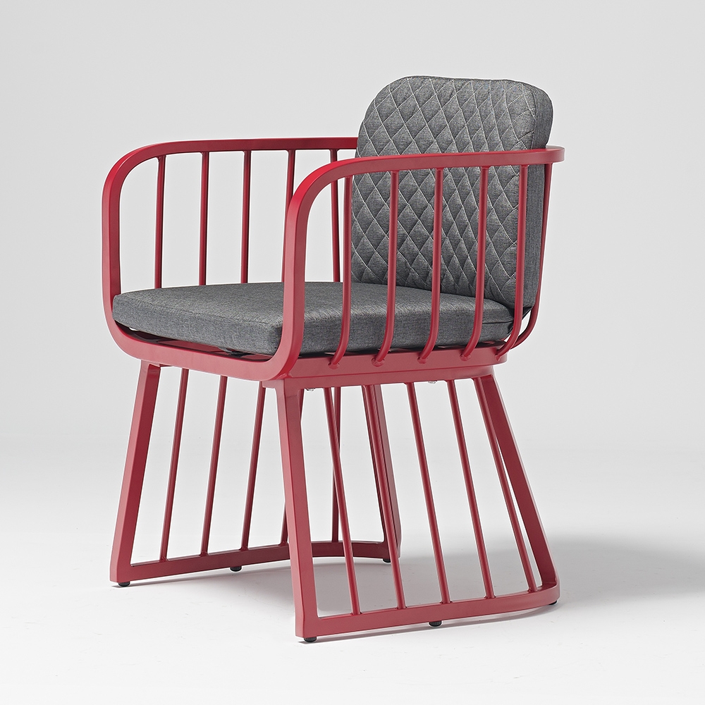 3-Pieces Patio Bistro Set with Two Armchairs and One End Table window image