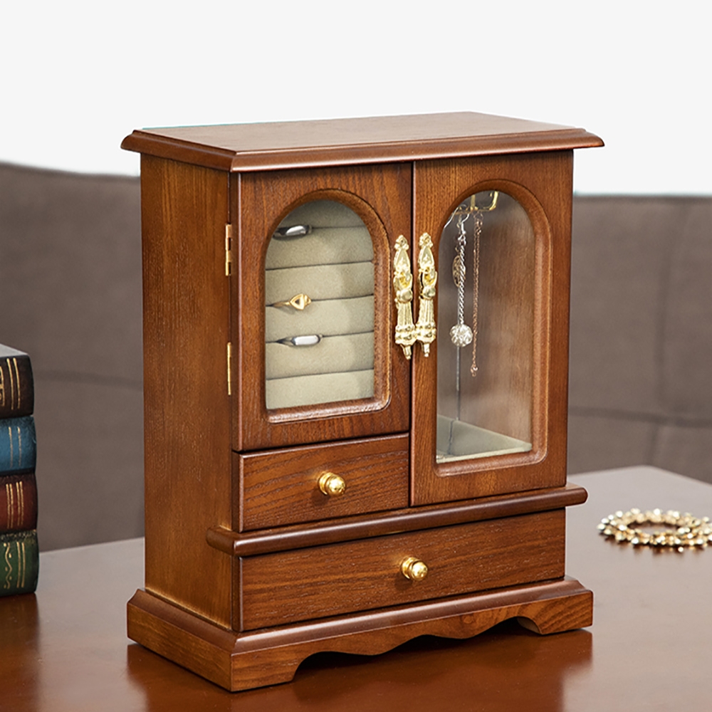 Retro sieraden organizer oorbel houder ketting opslag Vensterafbeelding