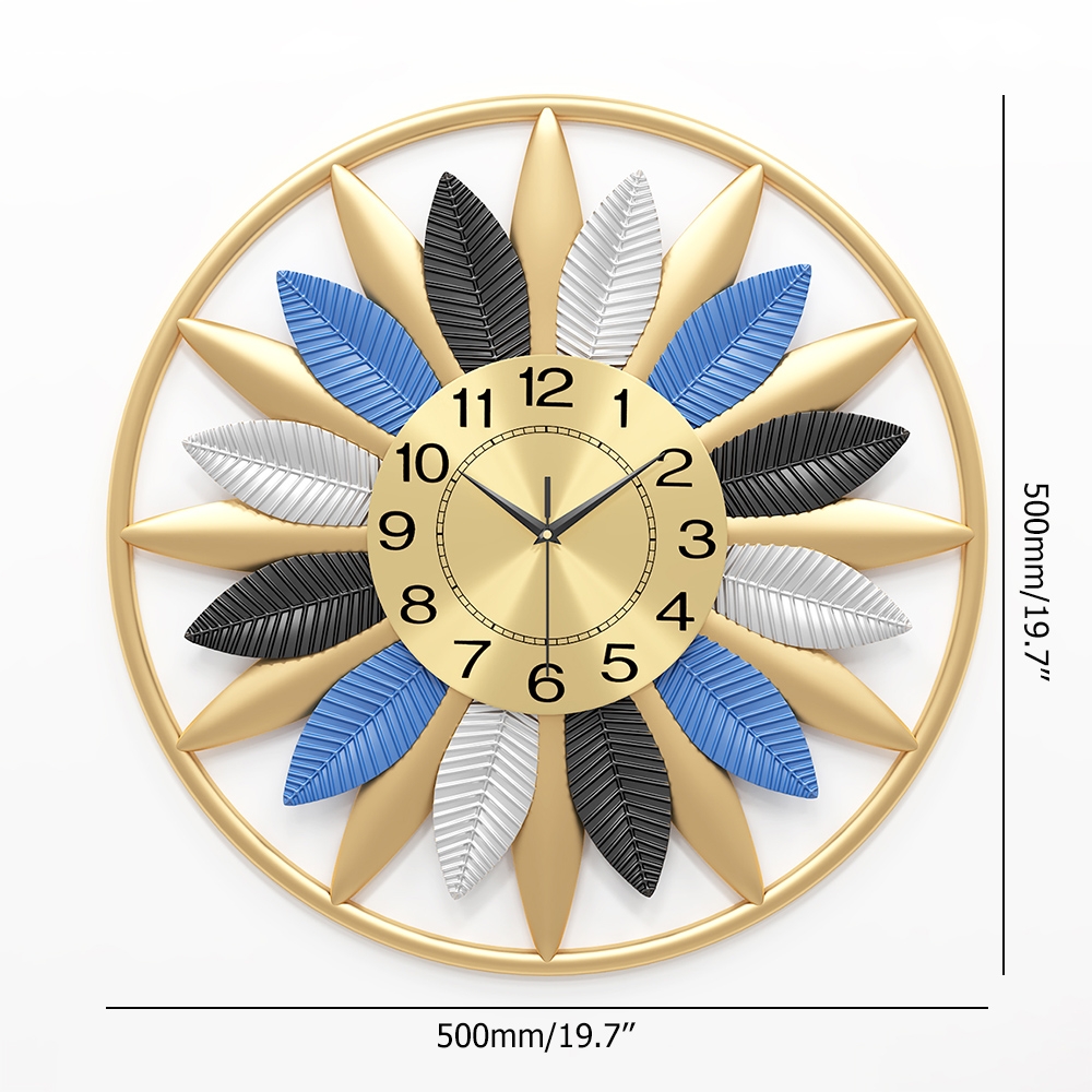 19.7" Modern Creative Fashion Large Wall Clock with Geometry Design window image