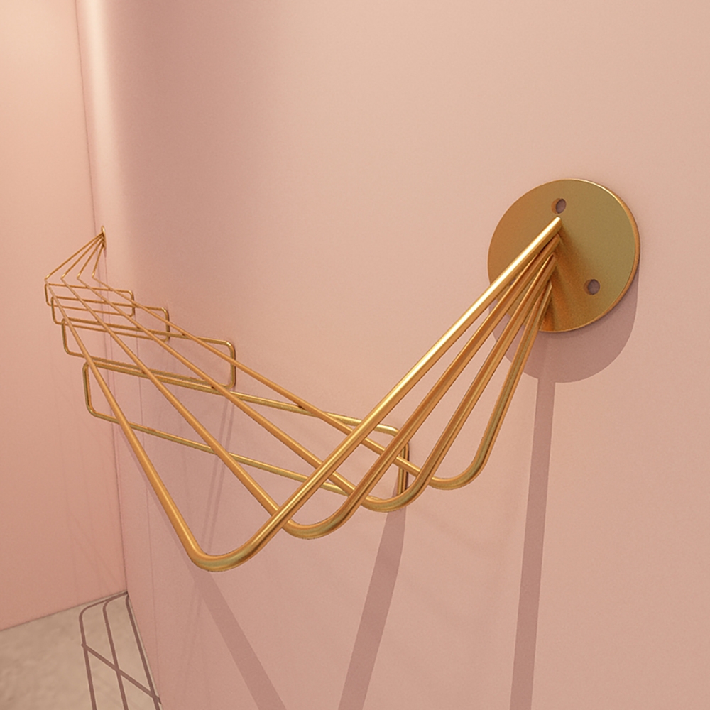 Modern Wall Mounted Metal Coat Stand with Cross-Bars & Shelving window image