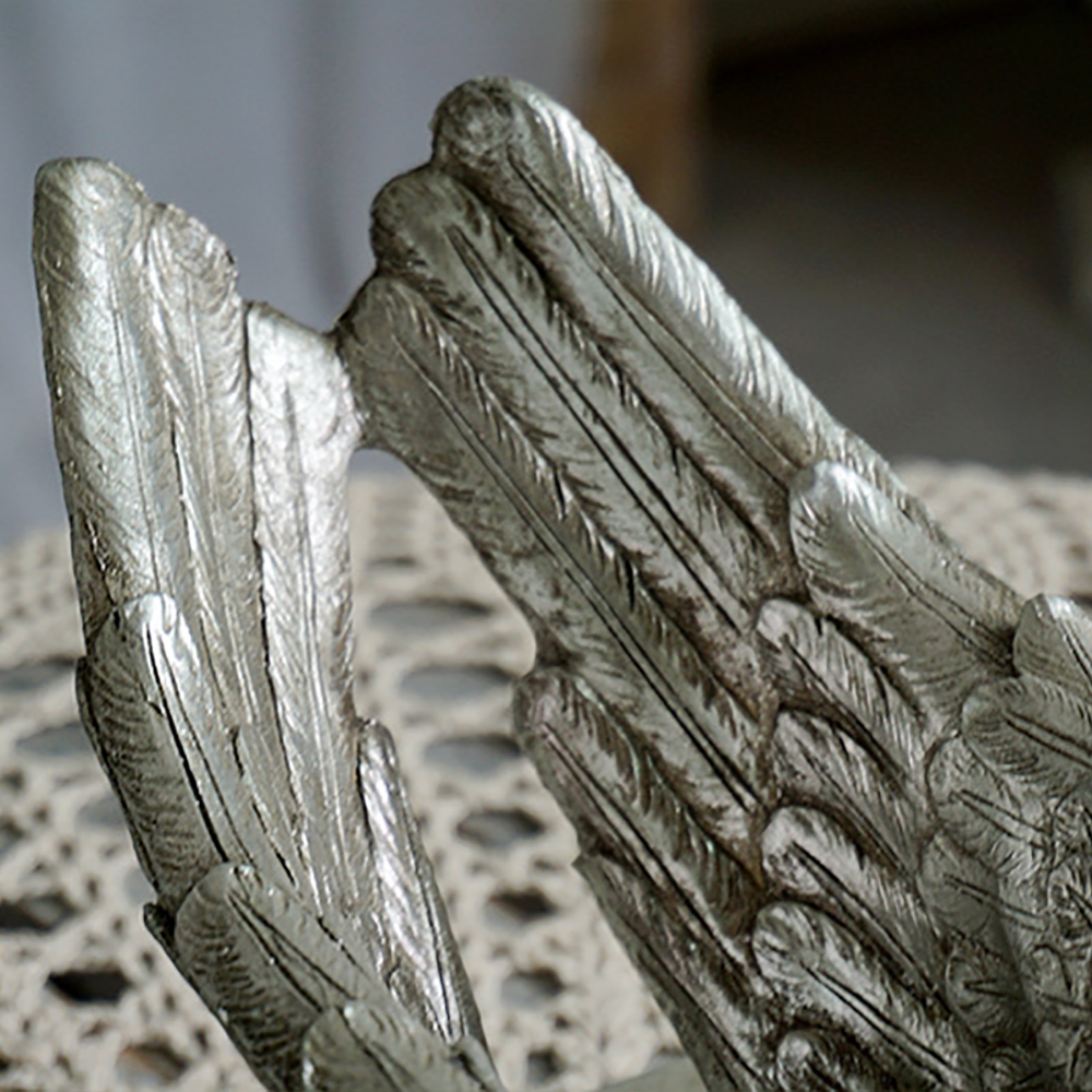 Country Style Angel's Wings Desk Wine Rack window image