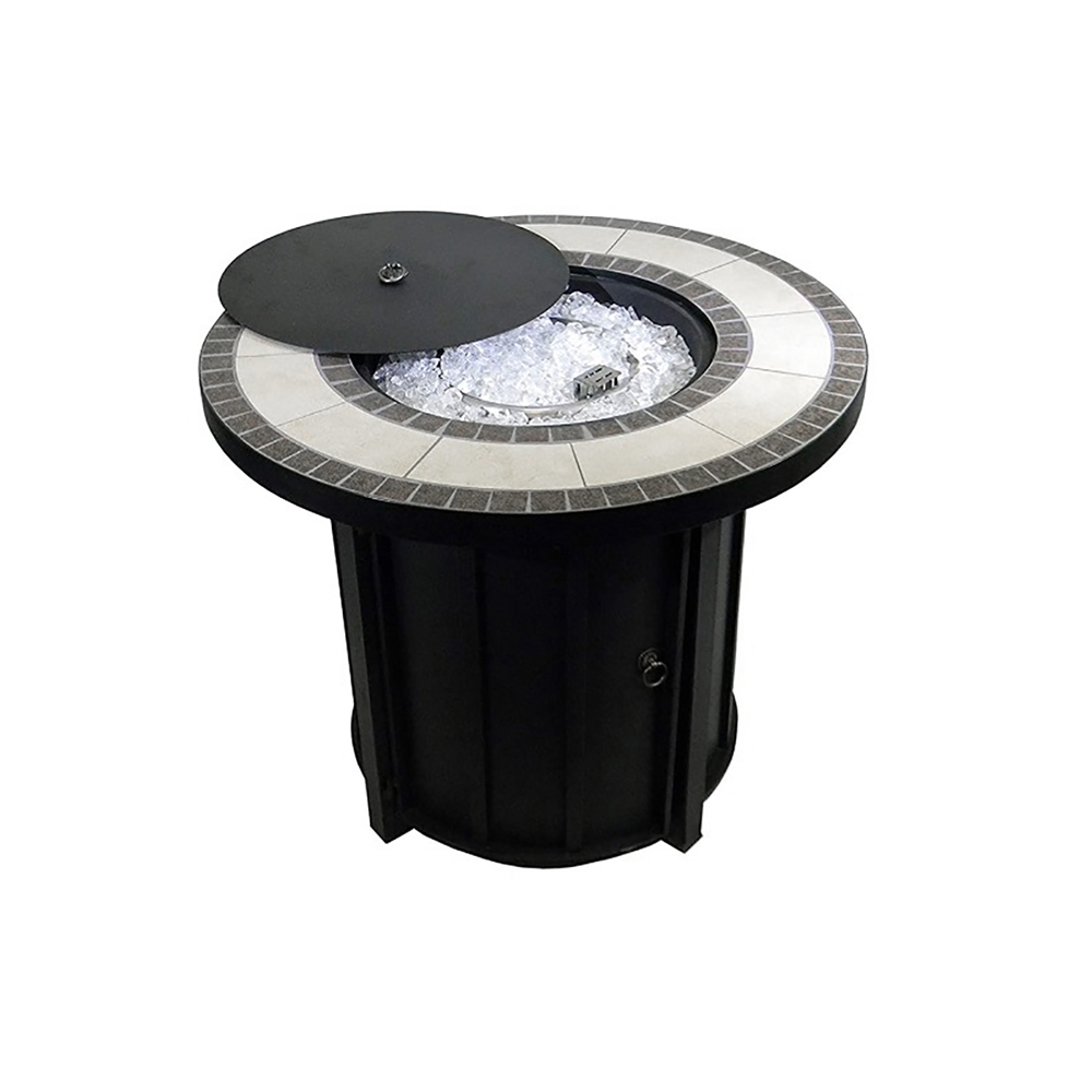 29.9 „propaan vuurplaats ronde tafel mozaïek tafelblad decoratie Vensterafbeelding