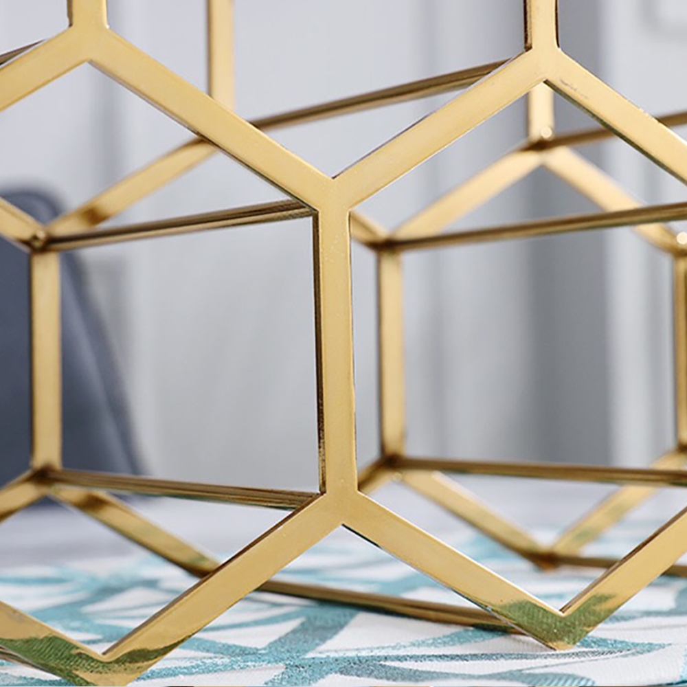 Contemporary Honeycomb Wine Rack window image