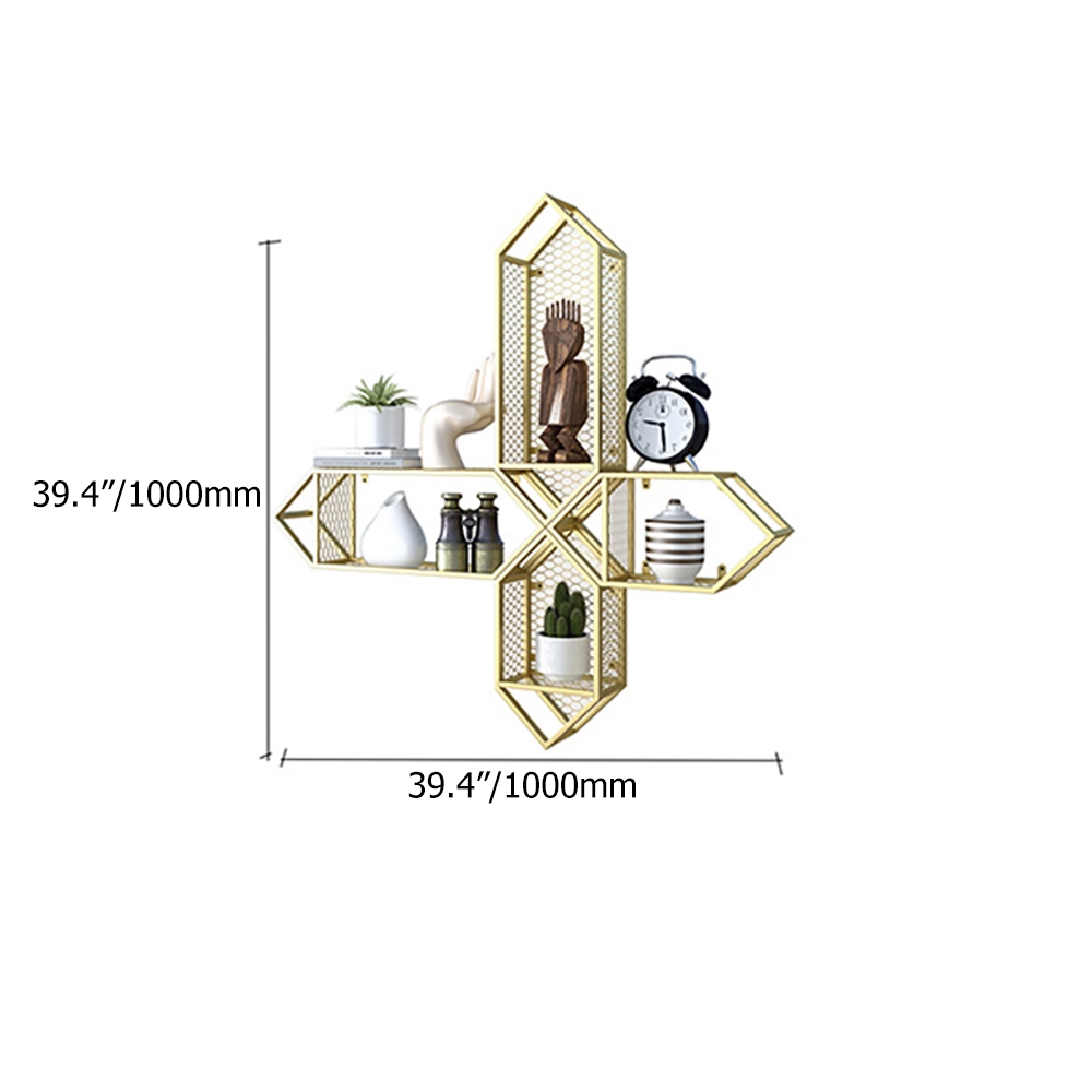Geometrical Floating Shelves Wall Display Shelves window image