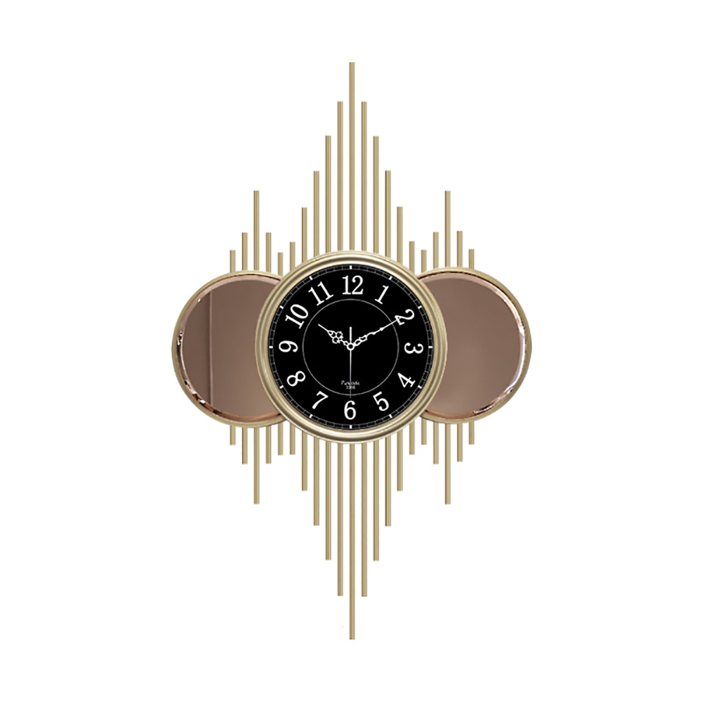 Creative Light Luxury Artistic Sunrise Large Wall Clock Decorative Hanging Decor window image