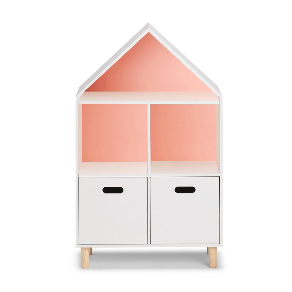 Kids' Storage Toy Organizer in White&Pink window image