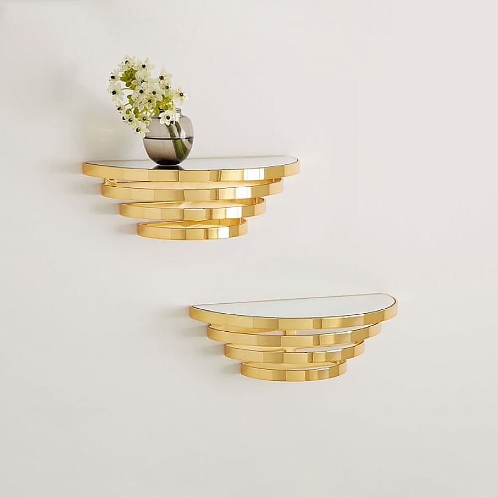 Modern Floating Shelves Display Wall Shelf Set of 2 window image