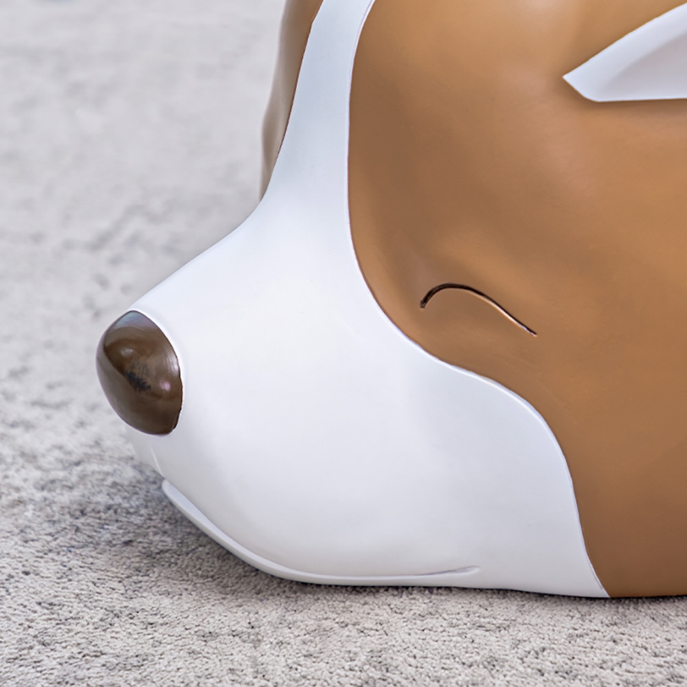 Puppy Stool Resin Ottoman Stool Animal Shape Footrest window image