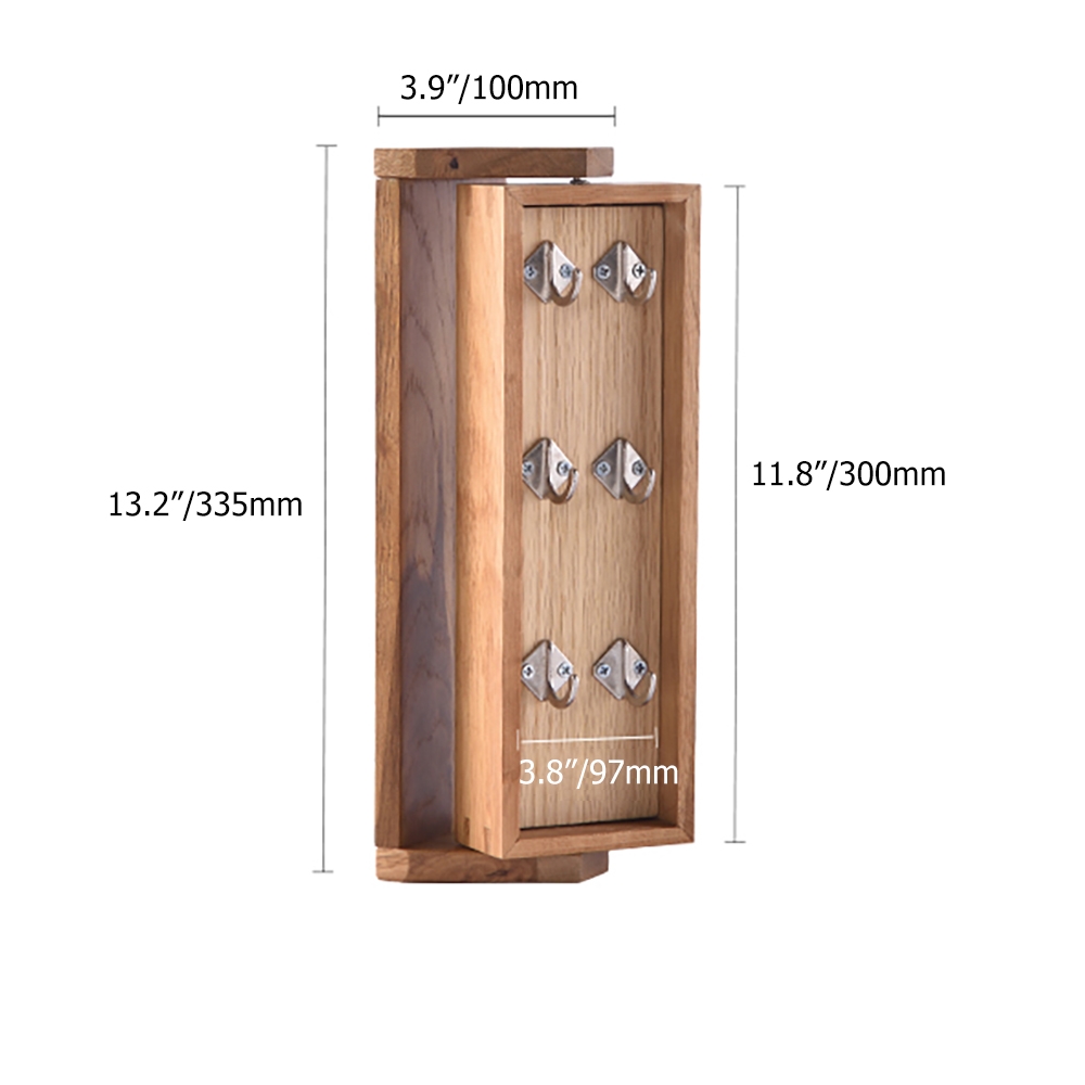 Modern Wall Mounted Jewelry Rack Rotatable with Mirror window image