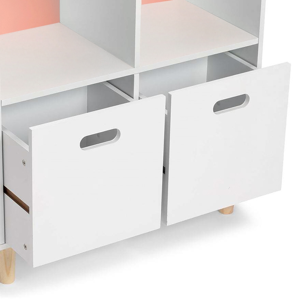 Kids' Storage Toy Organizer in White&Pink window image