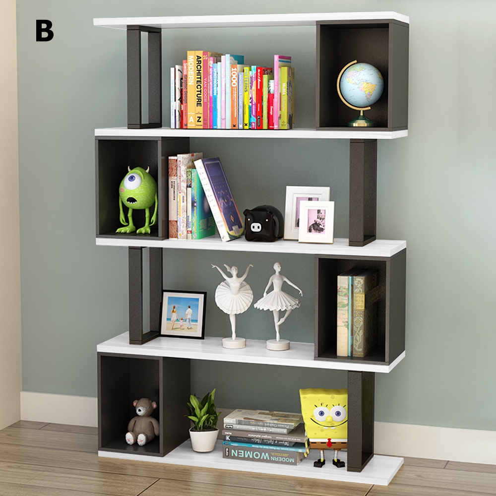 Hedendaagse geometrische boekenplank displayrekken in staal Vensterafbeelding