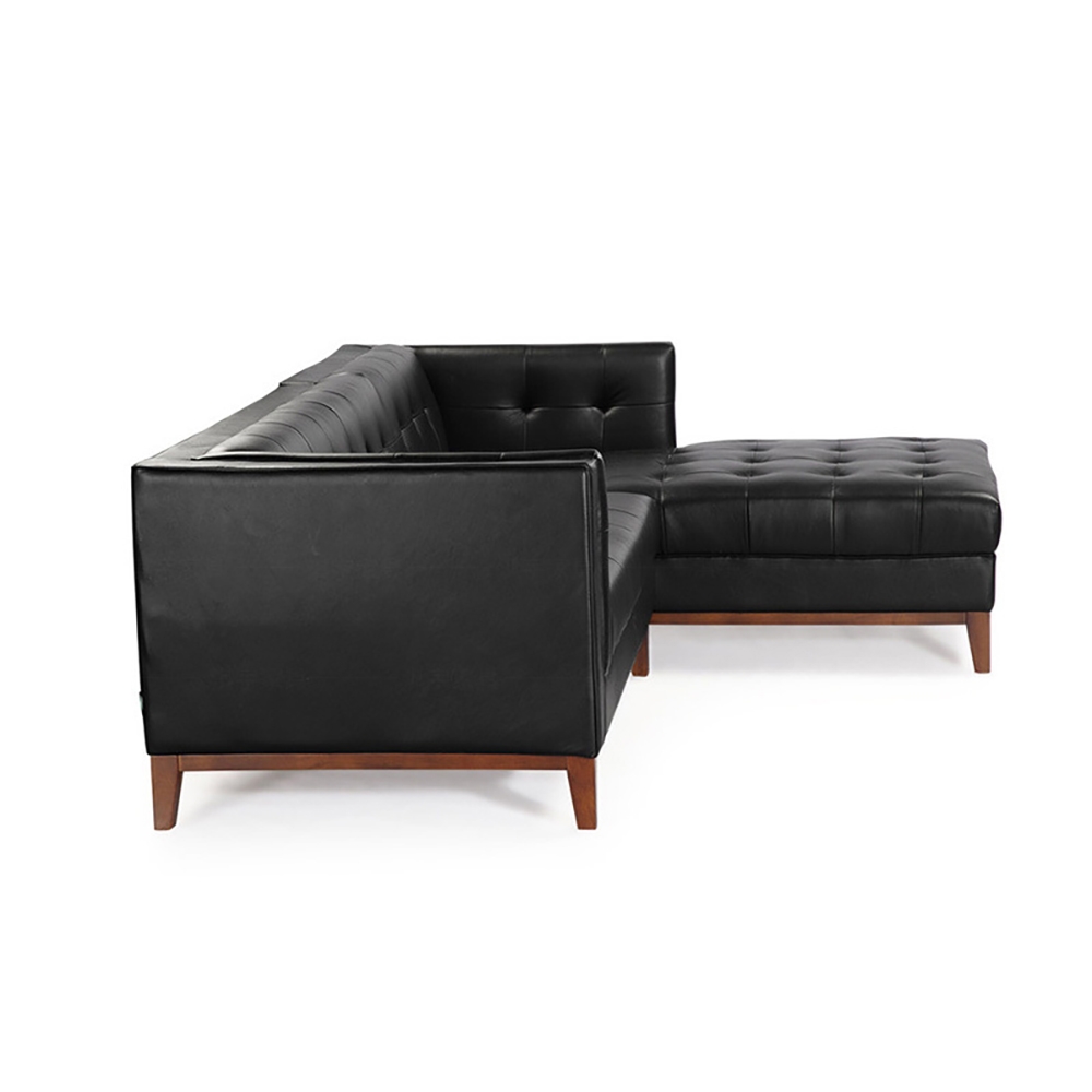 92.5" Modern Sofa Sectionals PU Leather Upholstered Sofa Luxury Sofa Solid Wood Legs window image